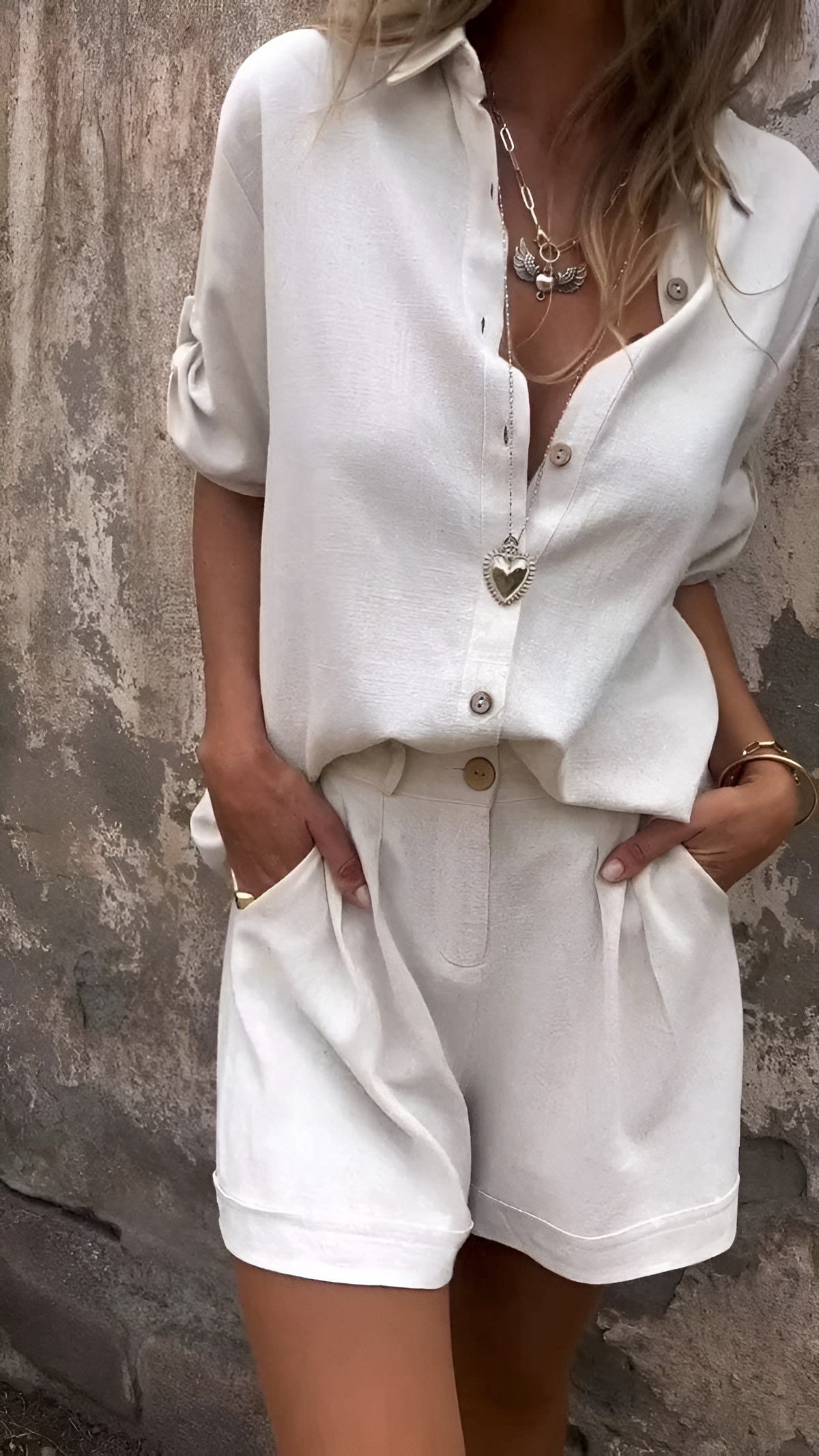 Chiara – Comfortabele Dames Blouse & Broek Set