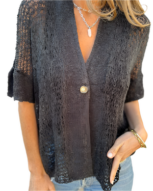 Hannah – Elegante Dames Top van Zachte Gebreide Stof