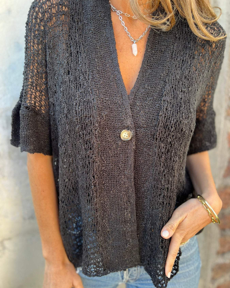 Hannah – Elegante Dames Top van Zachte Gebreide Stof