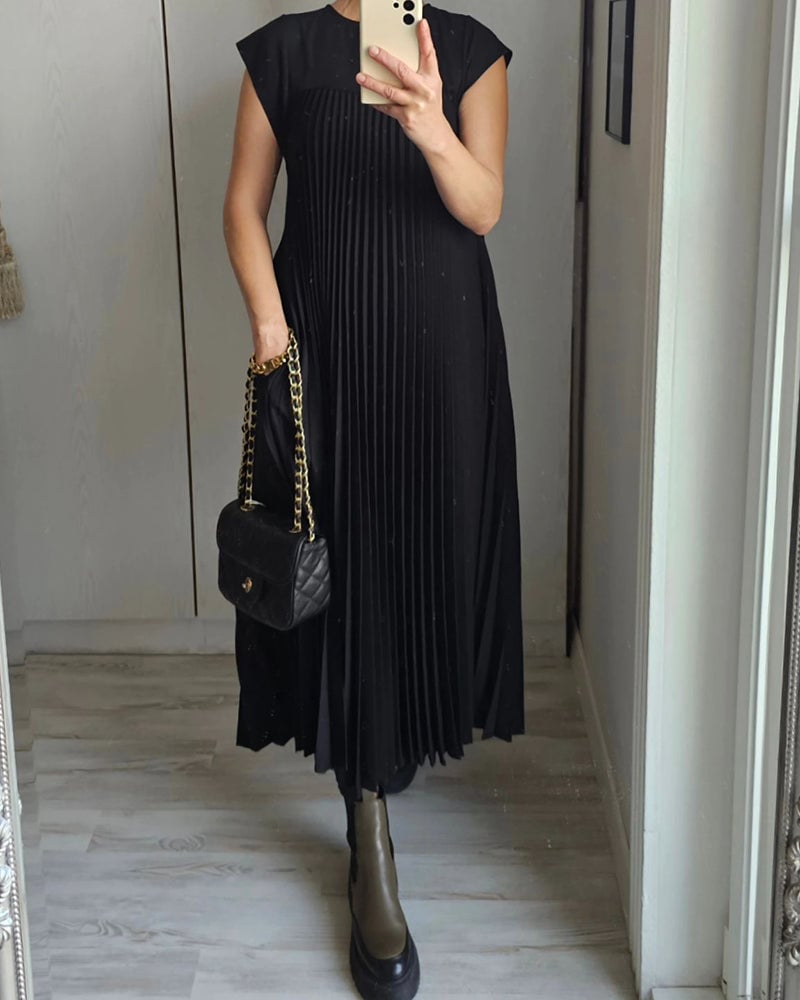 Chiara – Tijdloos Comfort Dames Midi Jurk