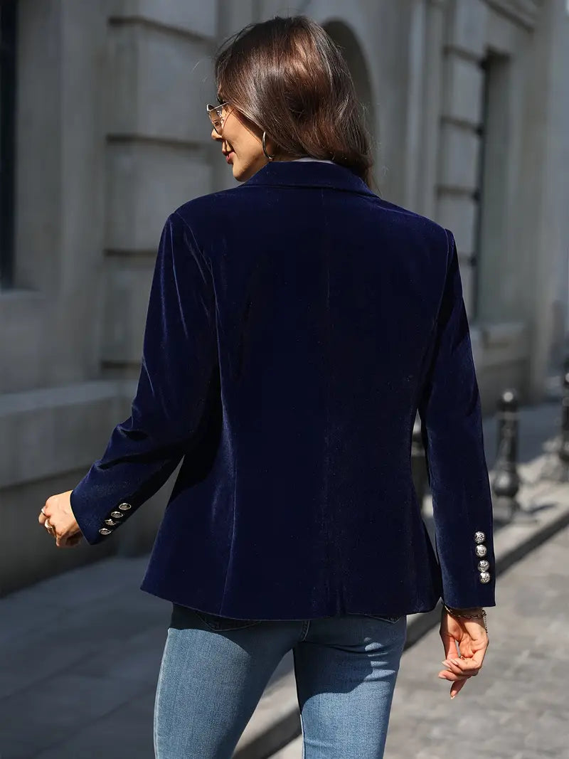 Shane – Fluwelen Getailleerde Dames Blazer