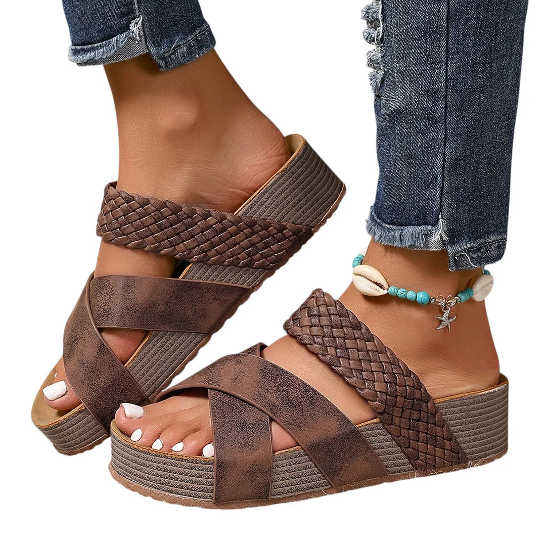 Grace – Leren Dames Comfortsandalen