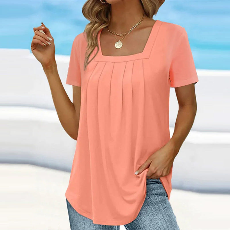 Giulia – Elegante Geplooide Damesblouse