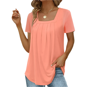 Giulia – Elegante Geplooide Damesblouse