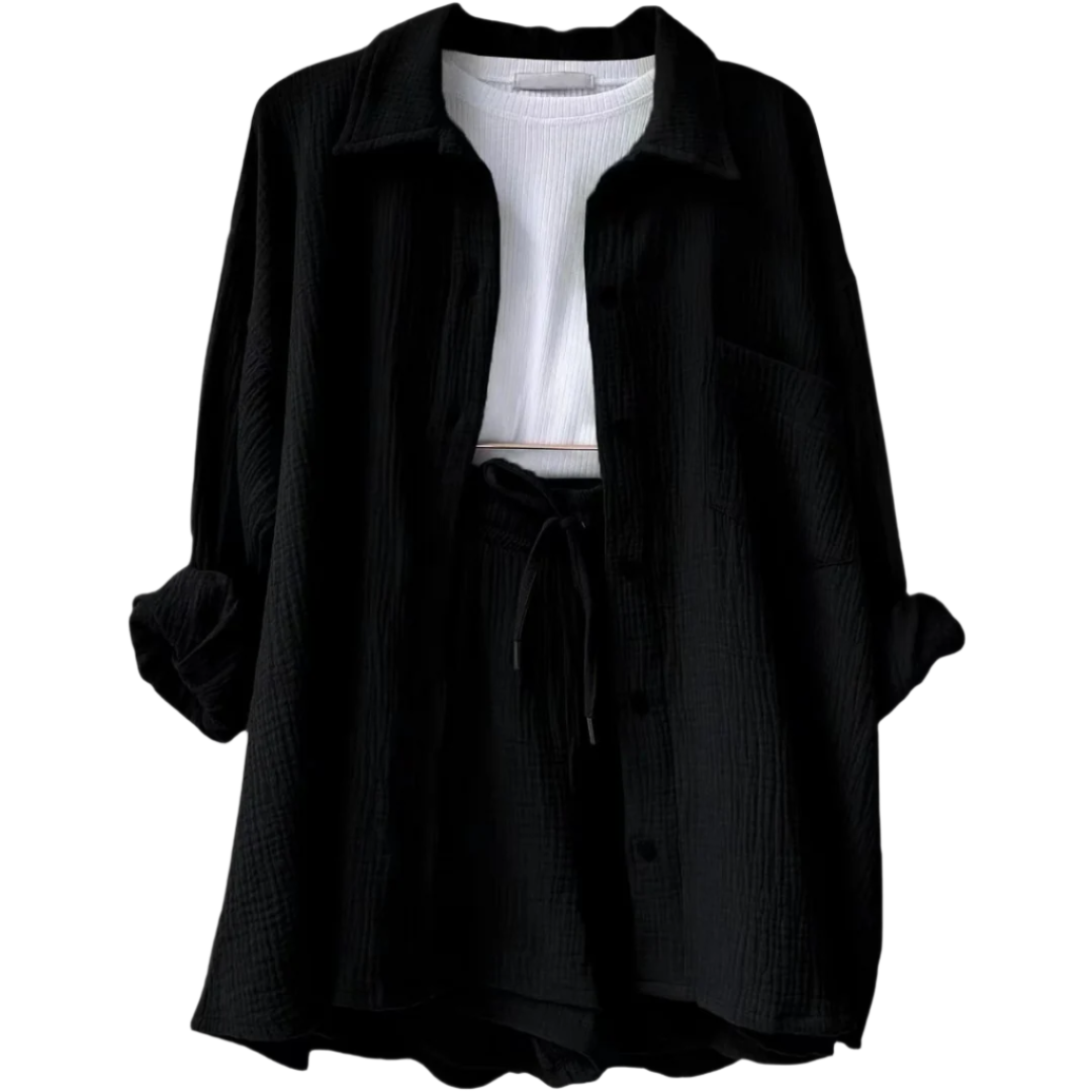 Denise – Luchtige Dames Katoenen Lounge Set