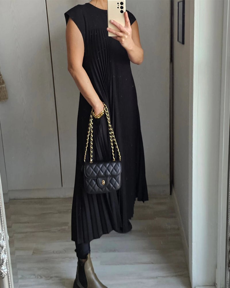 Chiara – Tijdloos Comfort Dames Midi Jurk