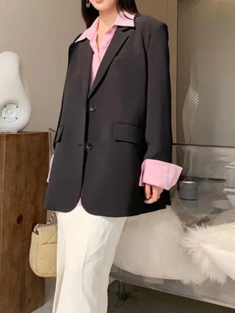 DarioSarti Slim Fit Lange Blazer Voor Vrouwen