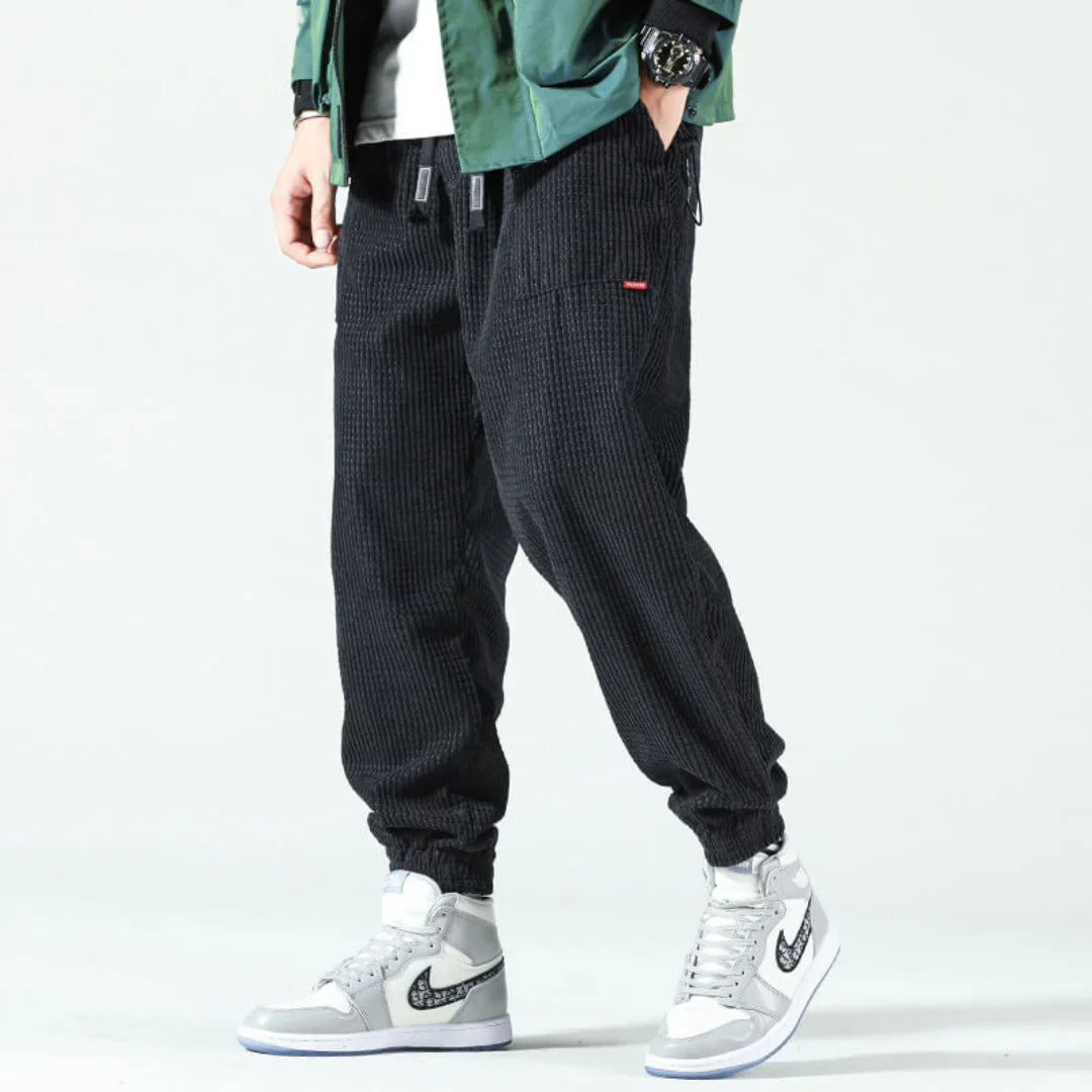Luca – Stretch-Fit Grijze Casual Broek voor Heren