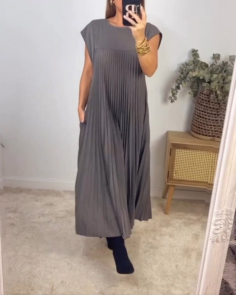 Chiara – Tijdloos Comfort Dames Midi Jurk