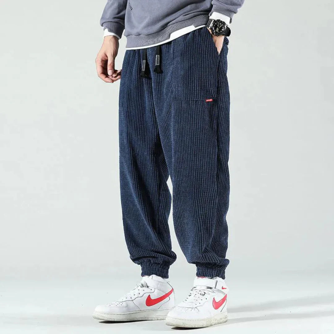 Luca – Stretch-Fit Grijze Casual Broek voor Heren