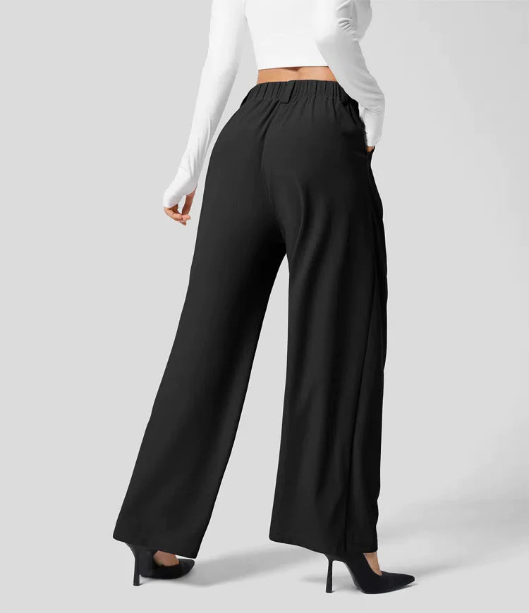 Sinfonia™ Comfort ontmoet moeiteloze stijl in een casual broek met hoge taille