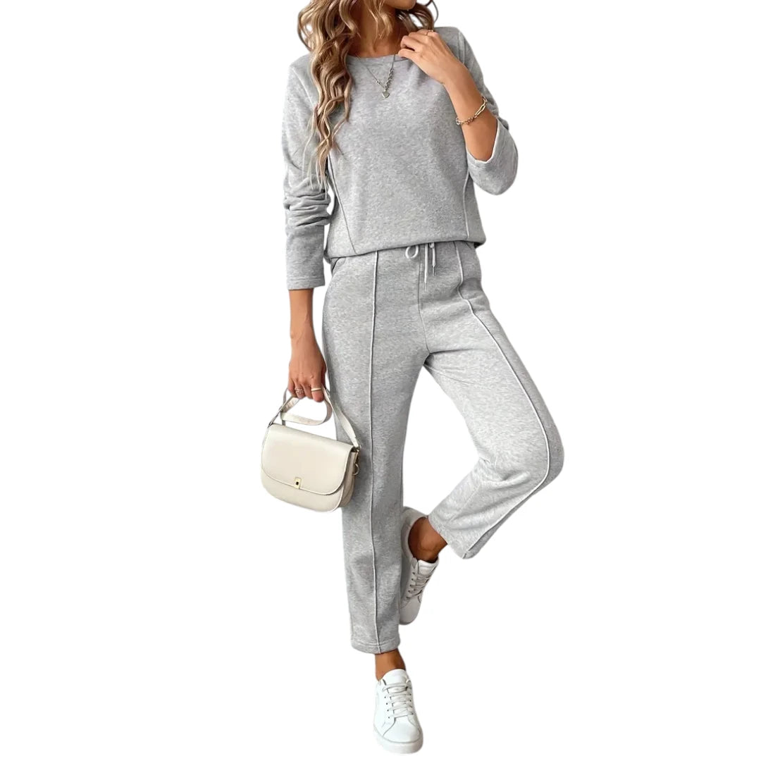 Jersey – Dames Twee-Delige Set van Katoenmix