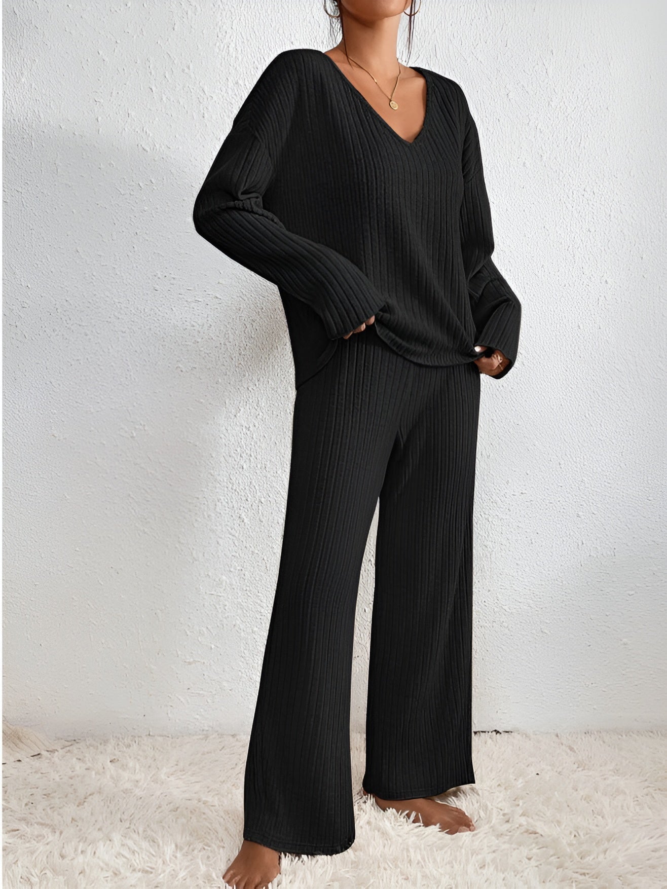 Elena – Comfortabele Gebreide Dames Loungewear Set