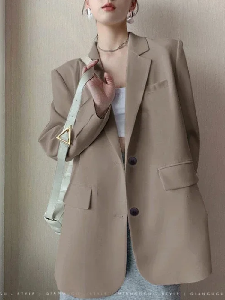 DarioSarti Slim Fit Lange Blazer Voor Vrouwen