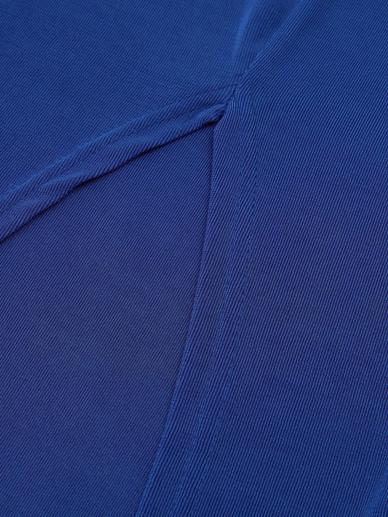 NicolaRomano Hollow Lange Mouw Split Jurk