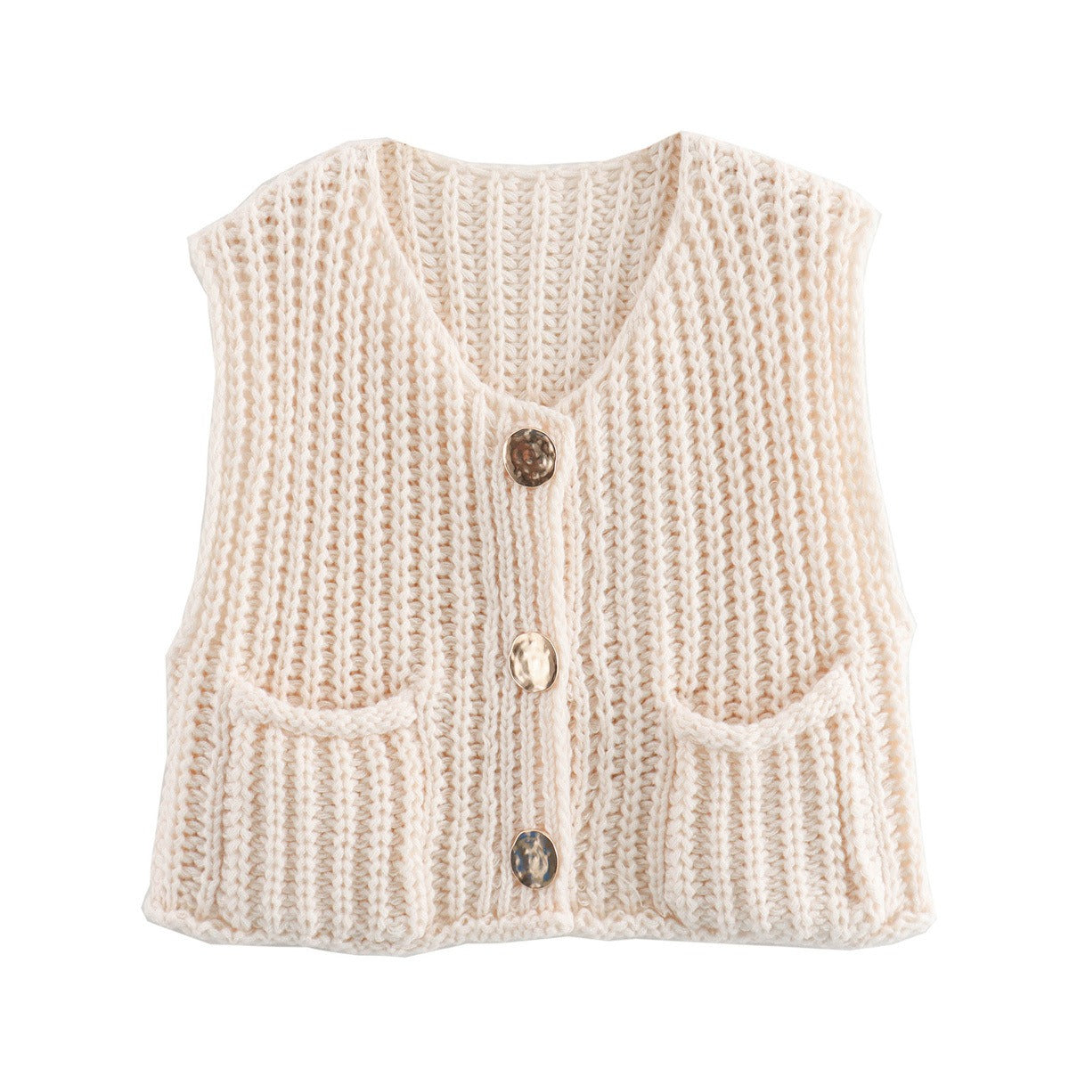 NicolaFerzetti Gebreid Cropped Vest Voor Vrouwen
