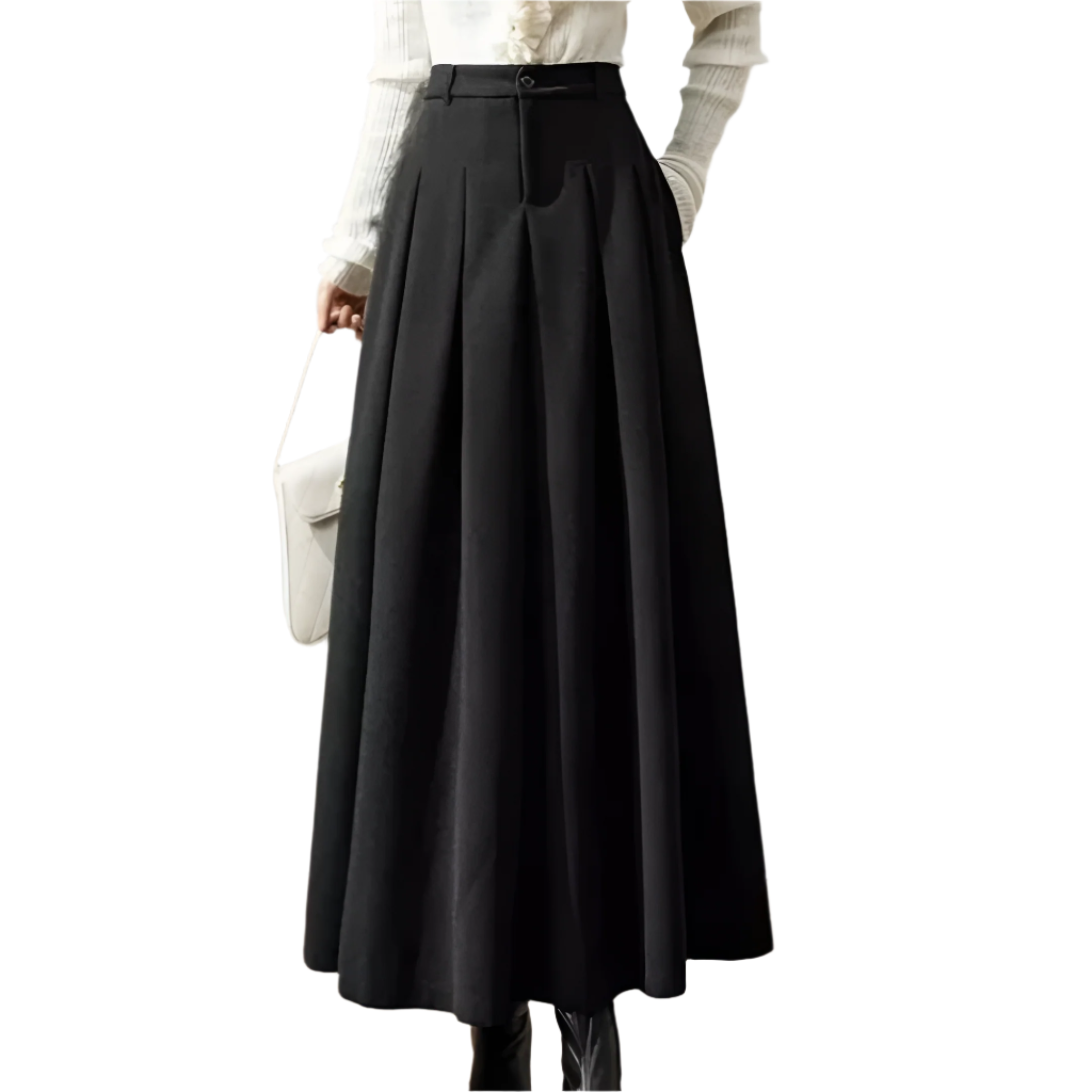 Erica – Elegante geplooide dames A-lijn rok
