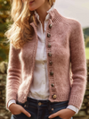 Jocelyn – Vintage Knopen Dames Mohair Gebreid Vest