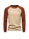 Matteo – Heren Longsleeve T-shirt met Kleurvlakken