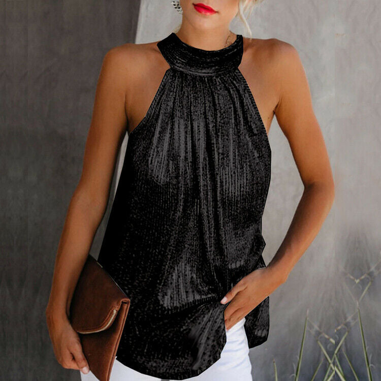 Isabella – Elegante Haltertop met Blote Schouders voor Dames