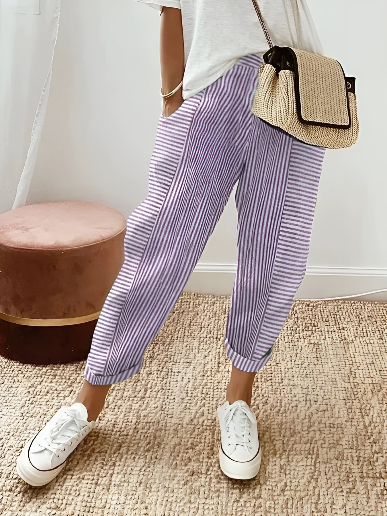 Sofía – Flowy Zomerbroek voor Dames met Stretchband