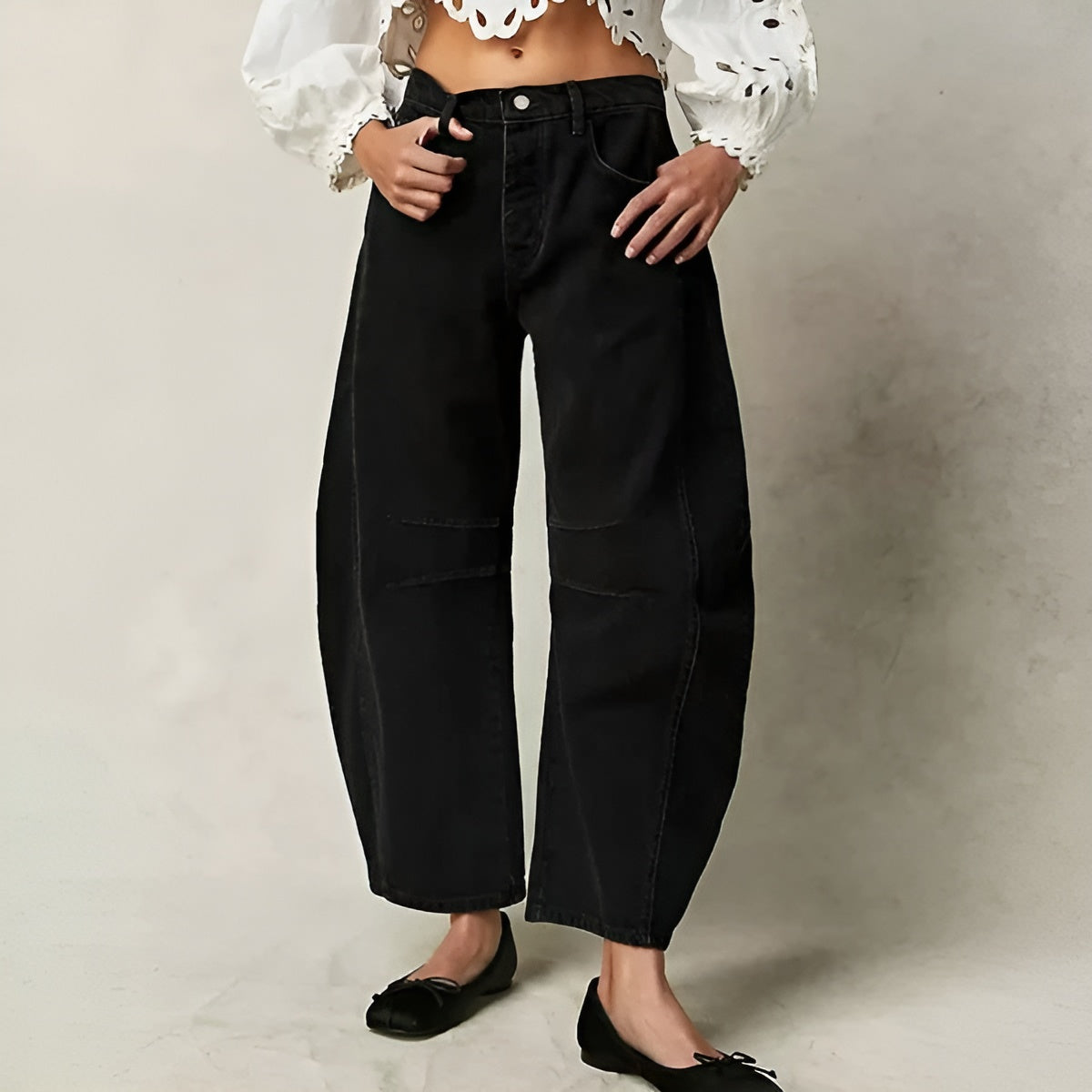 Isabella – Hoge Taille Dames Relaxte Jeans
