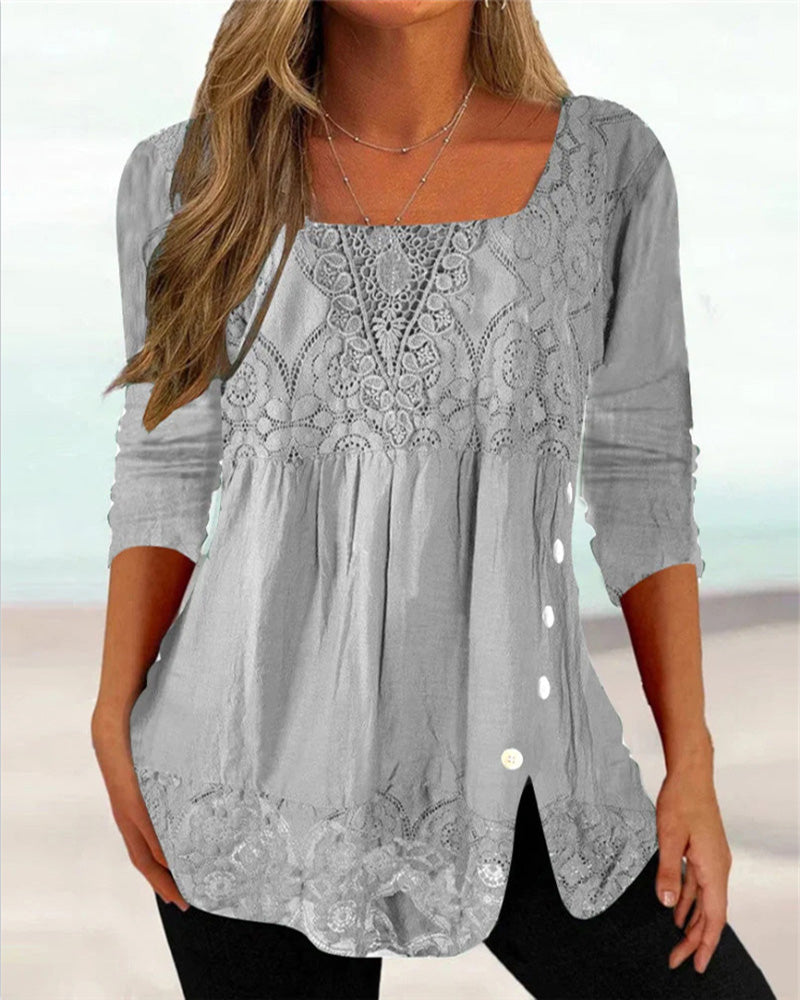 Elena – Stijlvolle Zomerblouse voor Dames