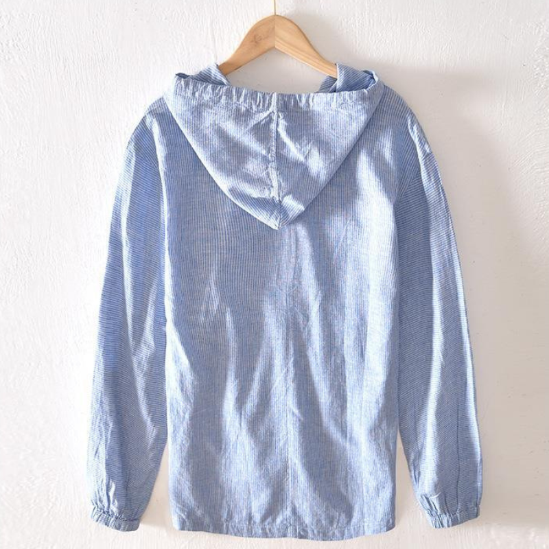 VittorioLupo Heren Shirt Met Lange Mouw Met Hoodie Voor Heren