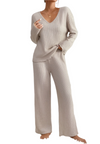 Elena – Comfortabele Gebreide Dames Loungewear Set