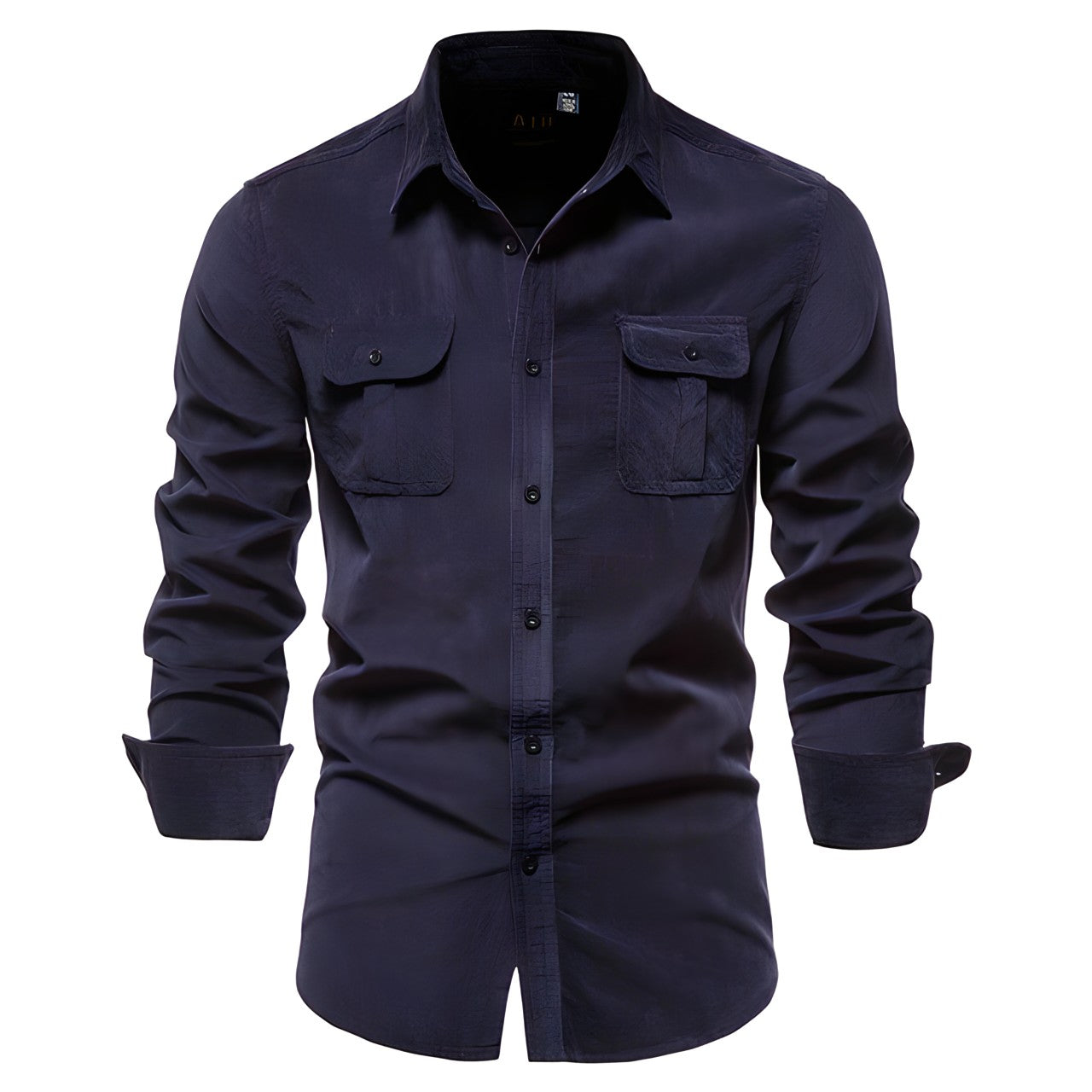 Fausto – Casual Heren Overhemd met Stijlvolle Details