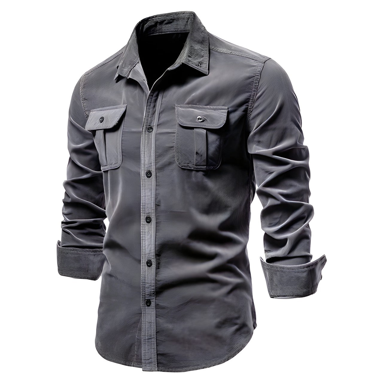 Fausto – Casual Heren Overhemd met Stijlvolle Details