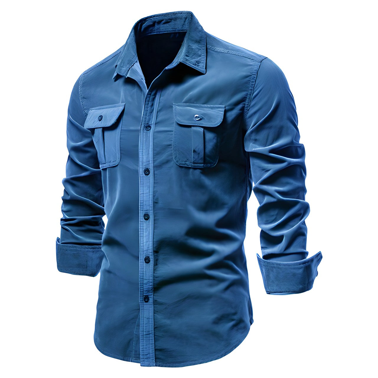 Fausto – Casual Heren Overhemd met Stijlvolle Details
