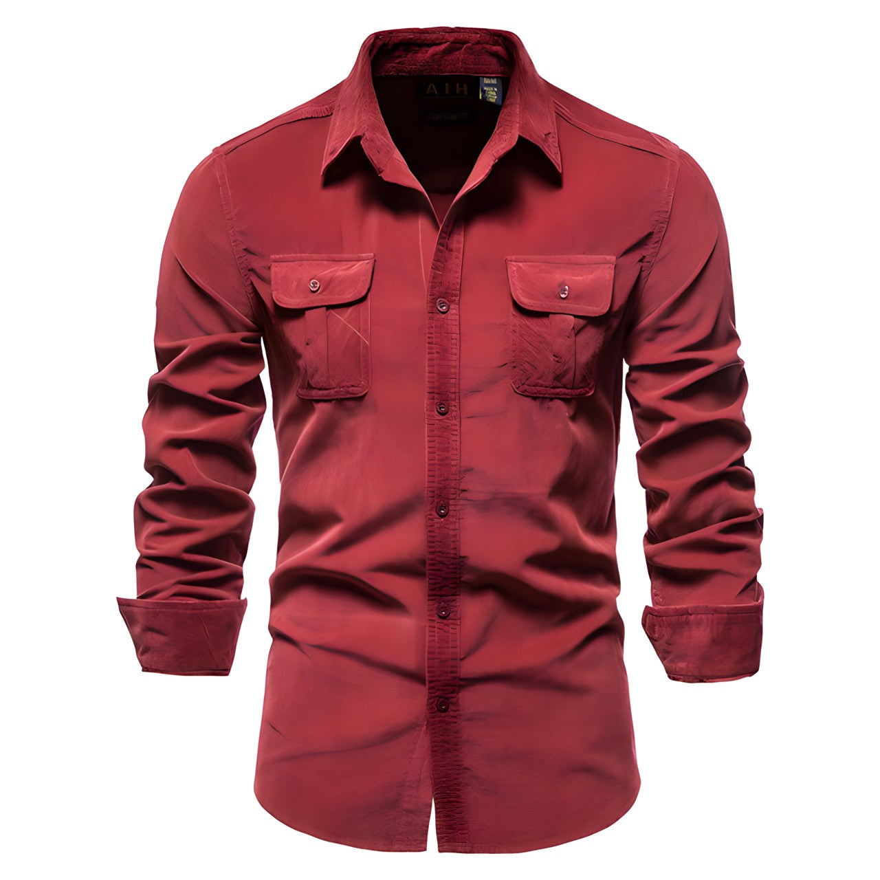 Fausto – Casual Heren Overhemd met Stijlvolle Details