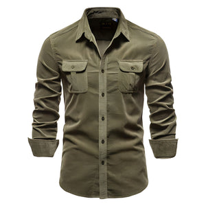 Fausto – Casual Heren Overhemd met Stijlvolle Details