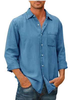 Alessandro – Comfort Fit Heren Denim Overhemd