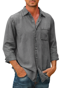 Alessandro – Comfort Fit Heren Denim Overhemd