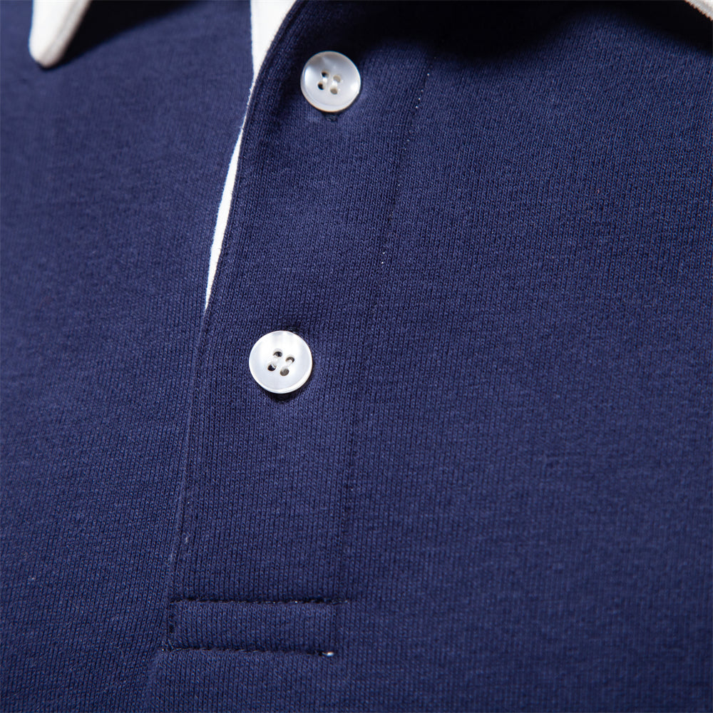 StefanoBarcelli Poloshirt Met Lange Mouwen Voor Mannen