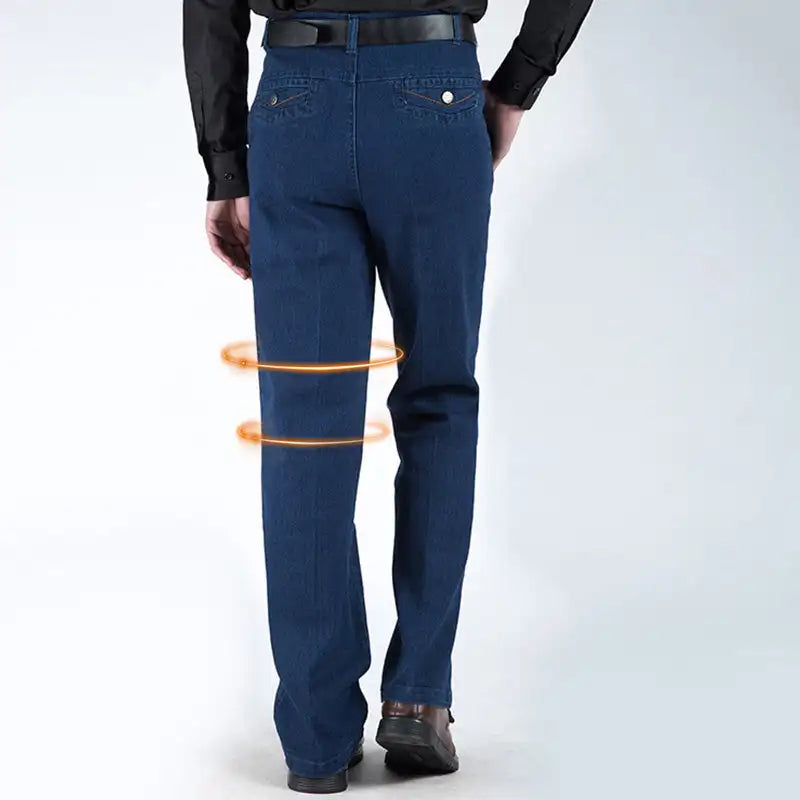 LucaMarini Rechte Jeans met hoge taille voor heren