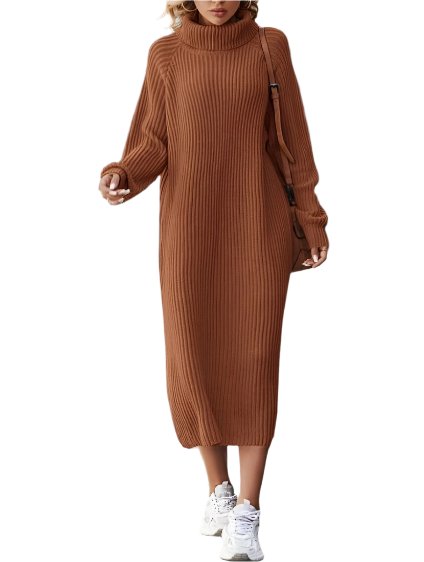 Elena – Gebreide Coltrui Winterjurk voor Dames