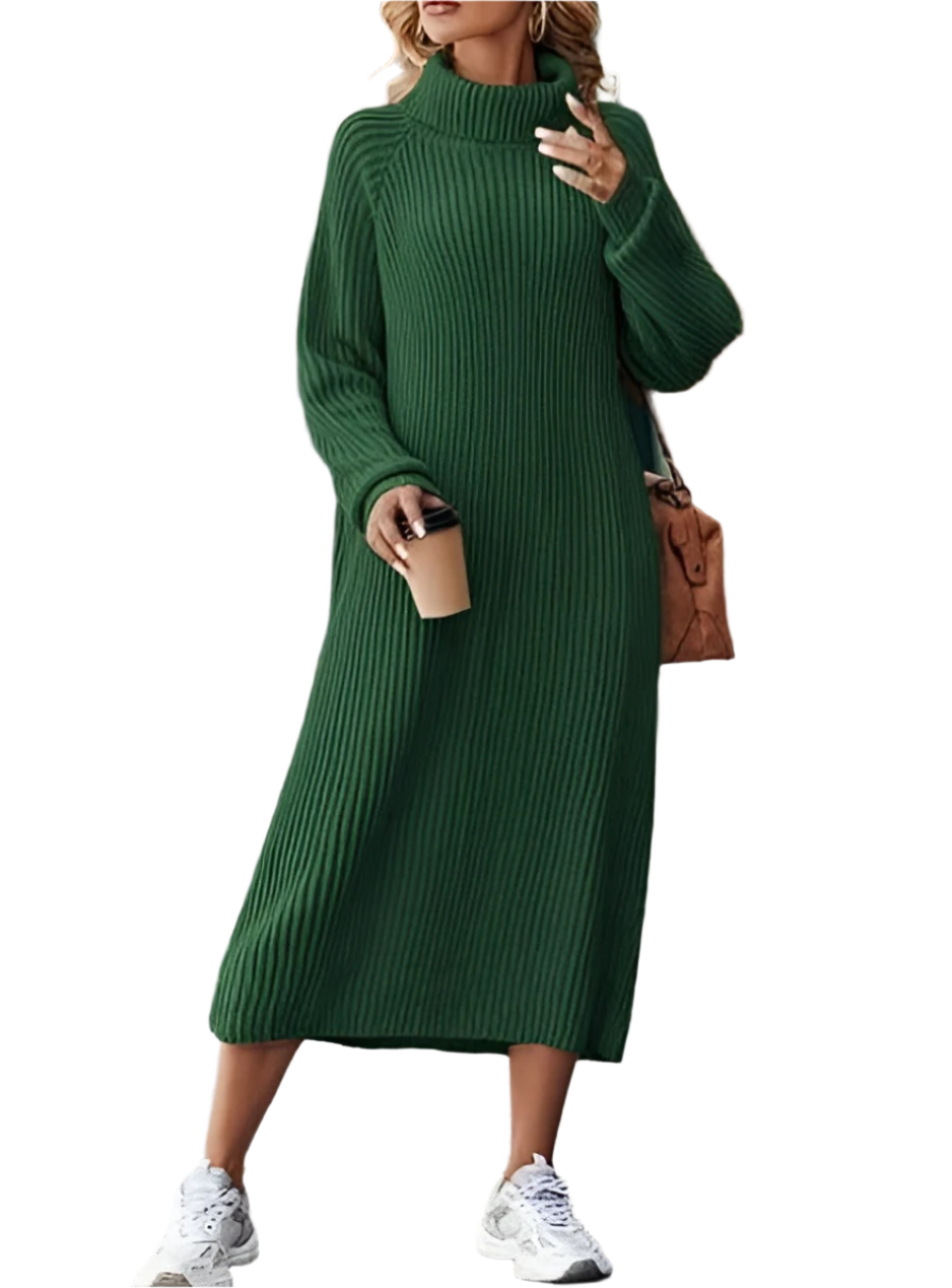 Elena – Gebreide Coltrui Winterjurk voor Dames