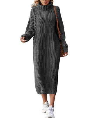 Elena – Gebreide Coltrui Winterjurk voor Dames