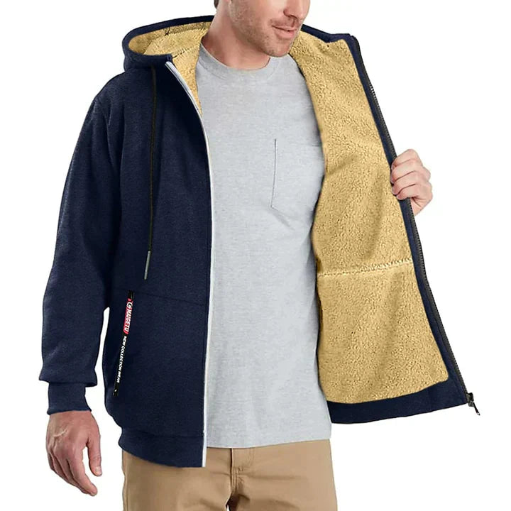 Lorenzo – Heren Fleece Zip Hoodie