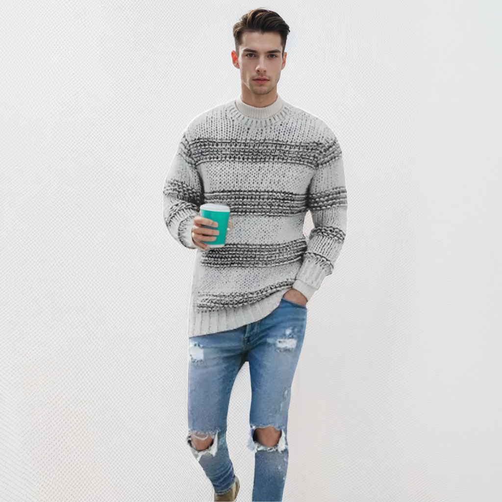 Luca – Heren Comfortabele Gebreide Trui