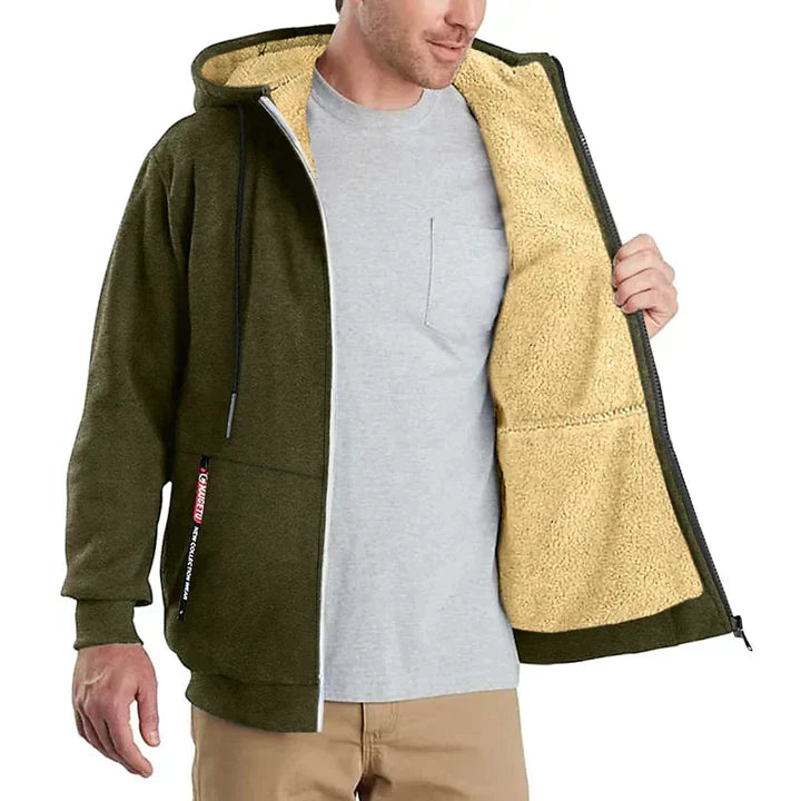 Lorenzo – Heren Fleece Zip Hoodie