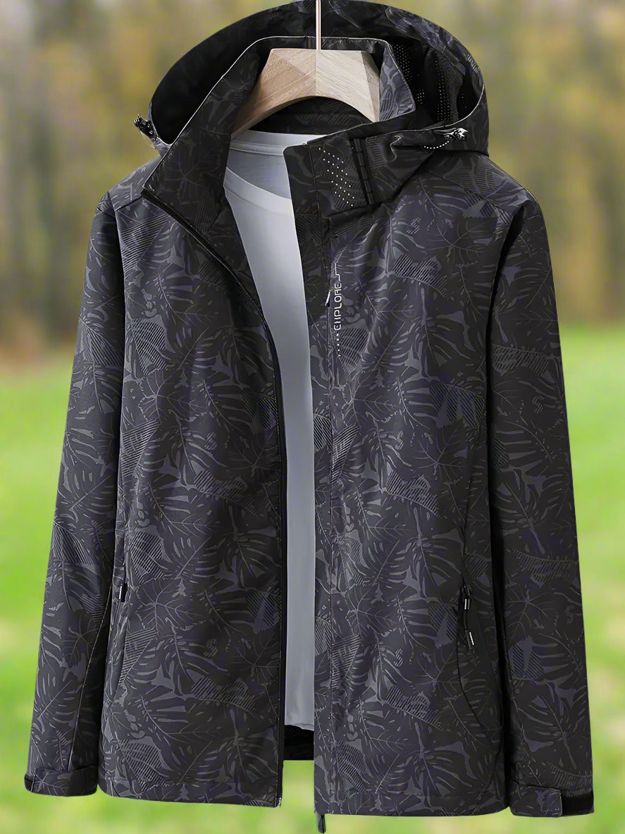 Danielle – Lichtgewicht Dames Regenjack met Bladprint