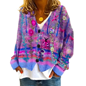 Celine – Bohemian Dames Bloemen Cardigan