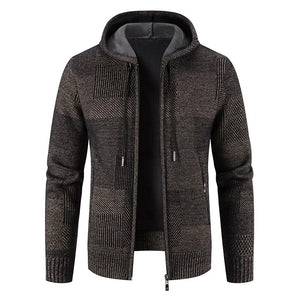 Alessandro – Heren Faux Mink Fur Hoodie Cardigan