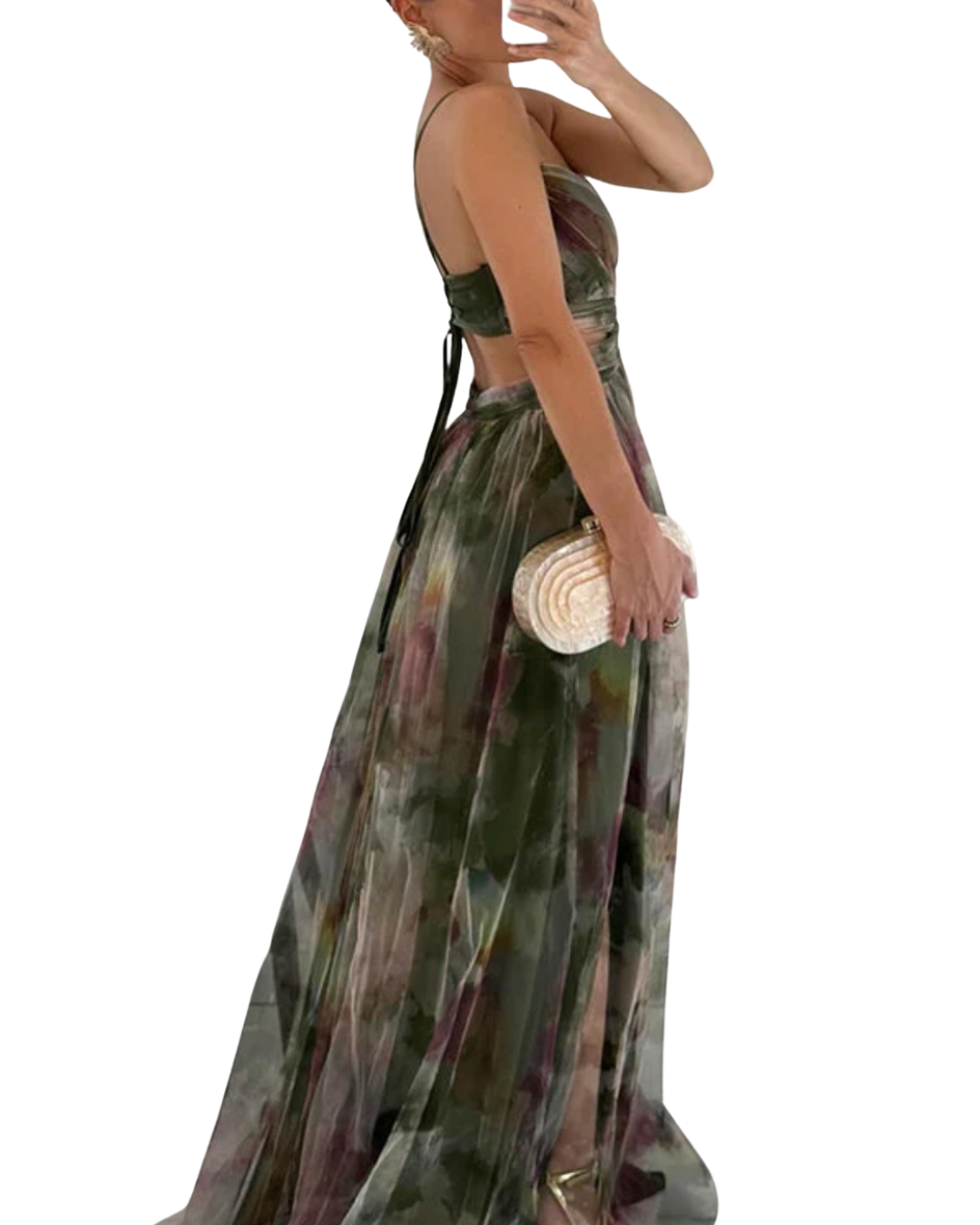 Elara – Luchtige Dames Maxi Jurk met Bloemenprint