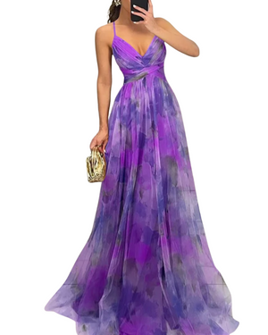 Elara – Luchtige Dames Maxi Jurk met Bloemenprint