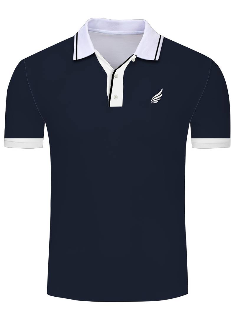 Luca – Heren Polo met Effen Kleur en Casual Look
